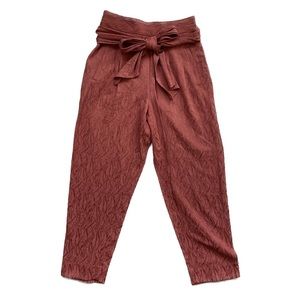 Anthropologie Tie-Waist Tailored Trousers